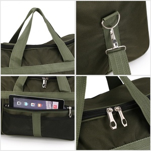 Sac de voyage sportif Artex 2543 noir pour hommes, grand sac décontracté pour la salle de sport, la randonnée, le camping, Oxford imperméable/sèche, fermeture éclair personnalisée en polyester - Product Image 4