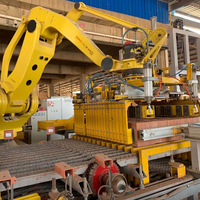 Robot de maçonnerie BRICKMAC, robots de pose de briques, déchargement automatique, programmation, palettisation, système automatique, machine à fabriquer des briques NJBM