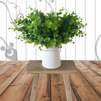 Vente en gros de feuilles d'eucalyptus artificielles en plastique E05 Real Touch 5 branches feuilles tige décor mariage maison feuilles d'eucalyptus