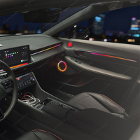 KYNCHO 18 en 1, lumière ambiante universelle pour voiture K4, symphonie LED, 12V, éclairage décoratif intérieur de voiture, lampe à design invisible