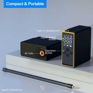 Mini gonfleur de pneus de vélo rechargeable <span class=keywords><strong>pompe</strong></span> à air numérique sans fil portable compresseur électrique pour vélo longue durée de vie de la batterie - Product Image 6