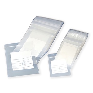 Custom Logo Printed LDPE Ziplock Bags Clear Reclosable Plastic <b>Packaging</b> Pouch With Write On Panel For Pill <b>Jewelry</b> Hardware - Product Image 1