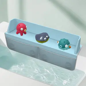 Bathroom Baby Kid Bathtub Corner Shower Splash Guard Detachable Play Shelf Area Bath Tub Topper Splash Guard For Bathtub