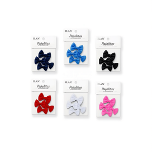 Ilan Pajalitas Papillon 3,5x2,5 cm Colori misti Confezione da 5 pezzi per accessori per capelli - Product Image 2
