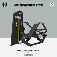 Máquina de fuerza profesional personalizada serie P8 con asiento ajustable para press de hombros, con selector de carga por pin, certificación CE, comercial