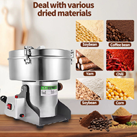 Moulin à riz et à maïs électrique commercial de 4000 g, moulin à épices en acier inoxydable, machine à pulvériser