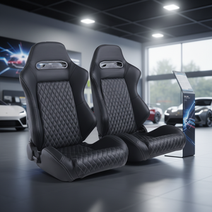 Asiento de Coche Modificado para Simulación de Carreras, Asiento Deportivo de E-Sports, Cuero PVC Ajustable, Estándar de Suzhou, Ajuste Estándar, Directo de Fábrica - Product Image 3