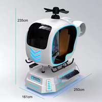 Simulador de Vuelo de Realidad Virtual 9D Baby Bear, Equipo de Arcade con Movimiento para Hogar, Aeropuertos, Centros Comerciales y Parques de Aventuras