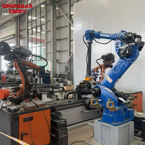 Premier fabricant chinois pour la conception de lignes de production de soudage de supports de rouleaux de convoyeur de grande taille avec robot portique - Product Image 4