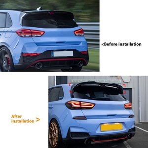 Alerón de techo ABS para coche I30N MK3/3.5 2017+, alerón trasero fijo, modificación externa, alerón superior de una sola cubierta JC-0997 para I30N - Product Image 3