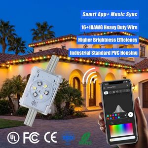 Wholesale 48V IP68 Outdoor Permanent Pixel <b>Point</b> <b>Lights</b> 200ft 300ft 400ft Rgbw 6 Lec Christmas <b>Lights</b> for House Decor - Product Image 1