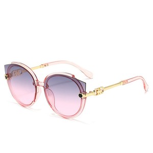 Gafas de Sol de celebridad en línea para mujer Street Beat TIDE discoteca gafas de sol de playa a prueba de rayos UV verano personalidad moda cara pequeña - Product Image 5