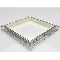 Piscine rectangulaire préfabriquée en acier, piscine hors sol avec structure métallique, piscine avec structure en acier galvanisé