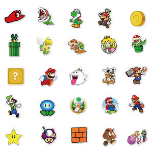 50 Pcs/Bag <strong>Super</strong> <strong>Mario</strong> Graffiti <strong>Sticker</strong> Motorcycle Suitcase Waterproof PVC <strong>Stickers</strong> - Product Image 4