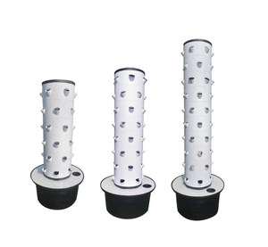 Système de plantation hydroponique aéroponique vertical à 10 couches Tour verticale agricole en <span class=keywords><strong>serre</strong></span> avec lumière LED - Product Image 1