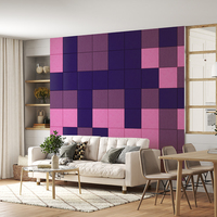 Panneau mural décoratif pour bureau, salle de réunion, zone de réception, studio, maison et intérieur commercial, autocollants muraux en feutre