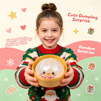 Cadeau de Noël surprise en forme de boulette, jouet anti-stress souple et sensoriel, boîte mystère à presser pour enfant, vente en gros