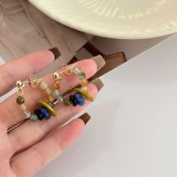 Nouvelles boucles d'oreilles colorées de style ethnique chinois, exagérées, sans perçage, accessoires pour femmes