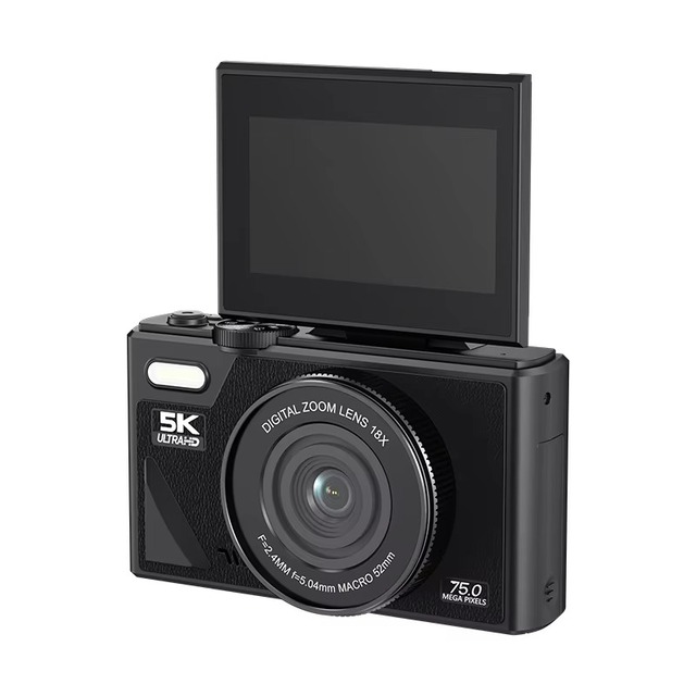 Easy to Use 75MP WiFi Point and Shoot Camera Lightweight Compact Design Ideal for Travel Kids Photography Gift