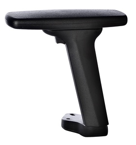 Chất lượng cao màu đen Ghế văn phòng Thành phần nhựa Nylon PU Pad bền có thể điều chỉnh Ergonomic tay vịn - Product Image 1