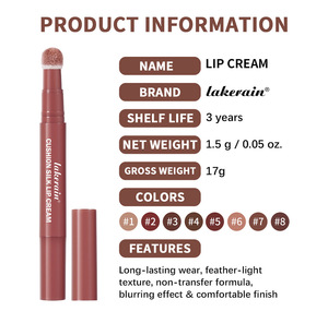 2 合 1 唇粉霜和腮红防水持久唇颊气垫涂抹器毛绒气垫头唇彩 - Product Image 6