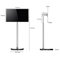 Smart TV rotative portable de 32 pouces, moniteur à écran tactile 4K UHD, montable pour la publicité à la maison/camping/bureau