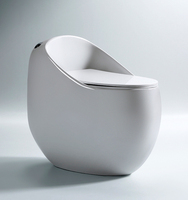 Nouveaux articles sanitaires de haute qualité Types siphoniques en céramique Wc cuvette de toilette en forme d'oeuf