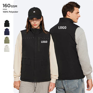 2024 Logo kustom pria kualitas tinggi tanpa lengan tahan air Puffer rompi kerja poliester tahan angin untuk musim dingin sublimasi pria - Product Image 1