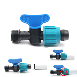 DaringFish 16mm Yumuşak Bantlı Bypass Valf Damla Sulama Bağlantı Parçası Mavi/Siyah Tarımsal Su Dağıtım Sistemi - Product Image 5