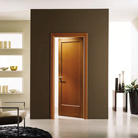 DAIYA Portes en bois pour maison avec double porte en verre trempé