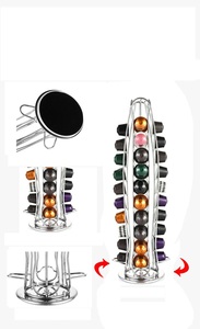 Organisateur de capsules de café avec rotation à 360° °   Conception rotative et gain de place, idéale pour la cuisine à domicile ou le bureau - Product Image 3
