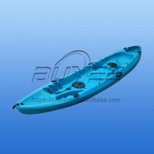 <span class=keywords><strong>Mini</strong></span> 3,9 M <span class=keywords><strong>Kayak</strong></span> Pesca Mar Barco pequeño Sentarse en la parte superior 2 + 1 Persona Botes de remos rotomoldeados de polietileno - Product Image 3