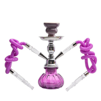 Mini Chicha Portable Double Tube – Plusieurs Couleurs au Choix – Kit Complet Économique