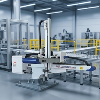 Manipulateur de système d'étiquetage in-mold 3 axes Source Factory pour machine d'injection plastique, avec support technique à distance <200 tonnes