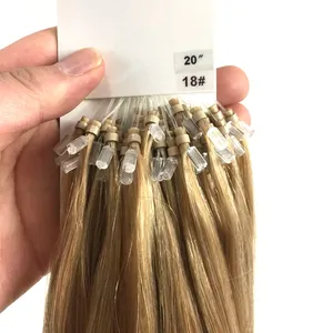 Classic Coda Hair new arrival micro loop ring hair extensions 100% indian remy virgin cuticle aligned human hair with women