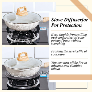 Accessoires de cuisine, ustensiles, anneau de cuisson, plaque, <span class=keywords><strong>diffuseur</strong></span> de chaleur en aluminium aéronautique anodisé dur pour cuisinière à <span class=keywords><strong>gaz</strong></span> - Product Image 6