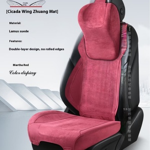 Alfombrilla de cuero <span class=keywords><strong>Ramos</strong></span> para SILLÍN, cintura pequeña, cojín para asiento de coche de cinco asientos, suministros para coche de cuatro estaciones para uso en verano - Product Image 3