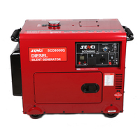 Générateur Senci 5kw silencieux, générateurs diesel 6kva avec roues