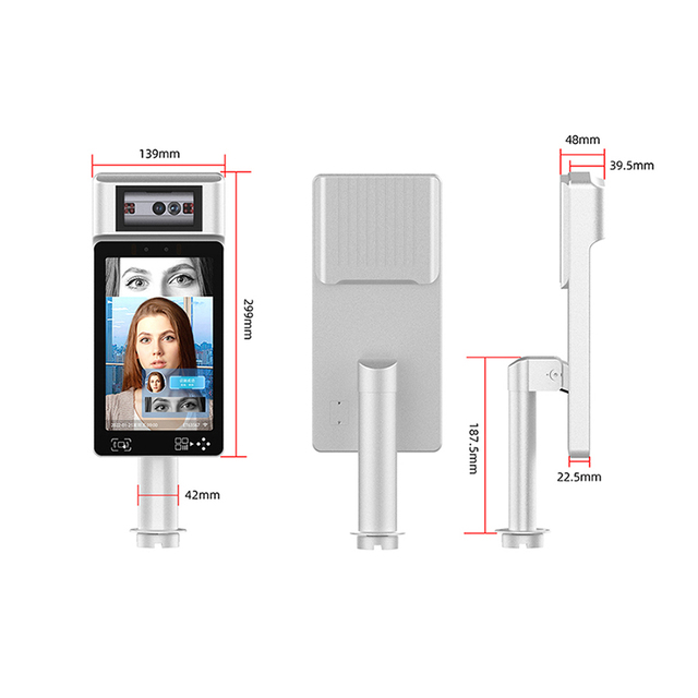 2mp Sdk Attendance Counting Iris Face Recognition Access Control System for Door 8 Inch Binocular Face Recognition