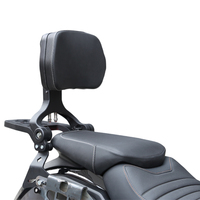 Support de dossier arrière pliable pour moto Benda Rock 250/GreyStone 250, en alliage d'aluminium et cuir PU, multifonctionnel