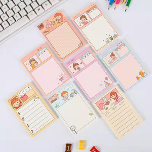 50 feuilles de blocs-notes autocollants mignons Kawaii en forme de chiot pour liste de choses à faire, journal, notes, bricolage, cadeau, <span class=keywords><strong>papeterie</strong></span> - Product Image 6