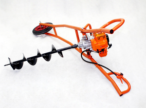 Benzine Power <span class=keywords><strong>One</strong></span>-<span class=keywords><strong>Man</strong></span> Grondboorinstallatie Aarde Auger <span class=keywords><strong>Digger</strong></span> Voor Afrastering Post Installatie - Product Image 5