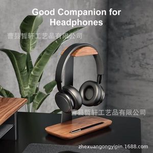 Wooden Headphone <b>Stand</b> <b>Desktop</b> Holder Modern Minimalist Design for Home Use - Product Image 1