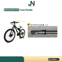 Poignée d'accélérateur demi-tour de 76 mm, modèle 20210831038 (Matériau composite) pour utilisation à gauche dans les kits de conversion de moteur central