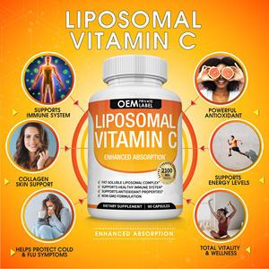 Capsules de <span class=keywords><strong>Vitamine</strong></span> C Liposomale Personnalisées 2100mg – Supplément de <span class=keywords><strong>Vitamine</strong></span> C à Absorption Élevée pour Soutenir le Collagène et Renforcer la Défense <span class=keywords><strong>Immunitaire</strong></span> - Product Image 2