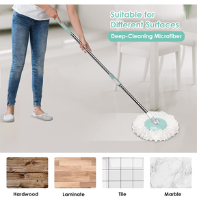 Máy Lau Nhà Phổ Biến Bộ Xô Và Cây Lau Nhà Xoay Thần Kỳ 360 Độ - Product Image 6