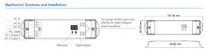 Controlador de Iluminación Certificado DALI-<span class=keywords><strong>2</strong></span> DH 100-240VAC Interruptor DALI de CA de <span class=keywords><strong>2</strong></span> Canales Dos Direcciones DALI Dos Salidas de Canal Garantía de 5 Años - Product Image 5