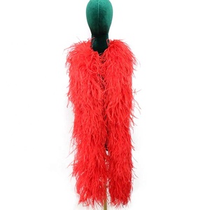 Xinyuling <span class=keywords><strong>TNMT</strong></span> Boa de Plumas de Avestruz Teñidas de 10 Capas, 13-18cm, Grandes y Gruesas, 2M para Manualidades y Ropa ZA - Product Image 2