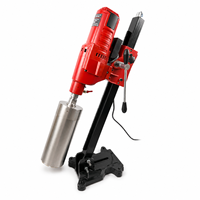Machine de forage à noyau diamanté verticale haute puissance 4550W, équipement de forage humide pour béton et maçonnerie jusqu'à 250 mm