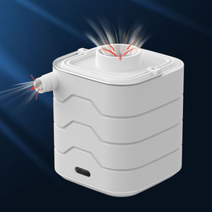 Portable Mini Electric Air Pump White Plastic USB Rechargeable Inflator for Compact <b>Car</b> Motorcycle Single Cylinder - Product Image 1